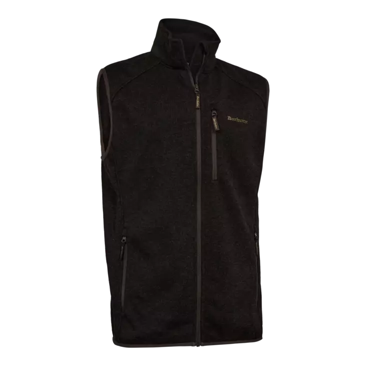 Deerhunter Moor Knitted Waistcoat Brown Leaf - Jagt- og elgvest - 5702827244661 - 1