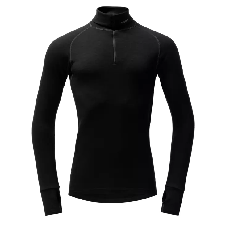Devold Expedition Merino 235 Zip Neck Men's Black - Undertrøjer - 7028567100431 - 2