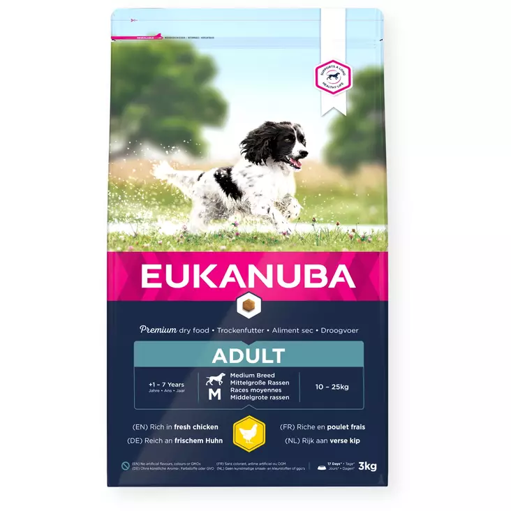 Eukanuba Dog Adult Medium - Eukanuba hundefoder - 8710255120041 - 1