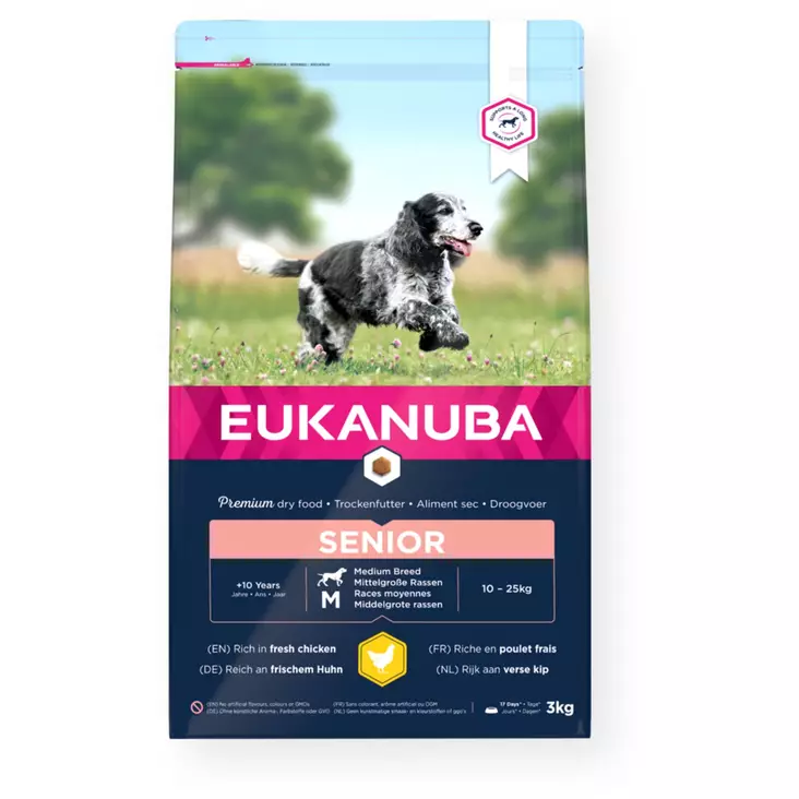 Eukanuba Dog Senior Medium - Eukanuba hundefoder - 8710255145921 - 1
