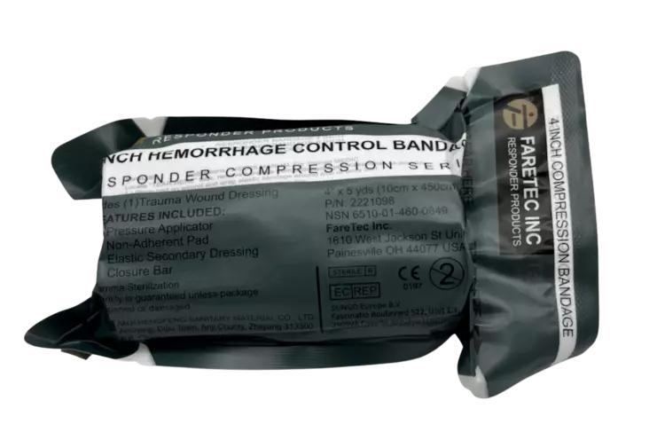 Faretec Responder Bandage 4" - Førstehjælpsudstyr - 6438407017941 - 1