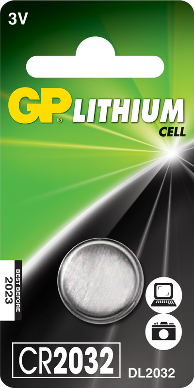 GP Lithium 3V CR2032 - Batterier og powerbanks - 4891199003721 - 1