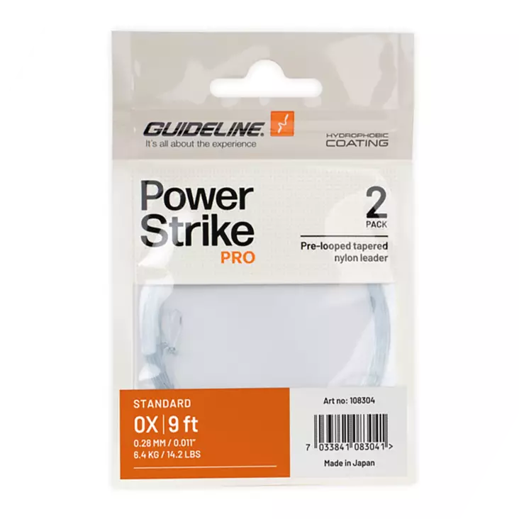 Guideline Power Strike PRO Standard 9ft - Taperede Nylon -forfang - 7033841083041 - 1