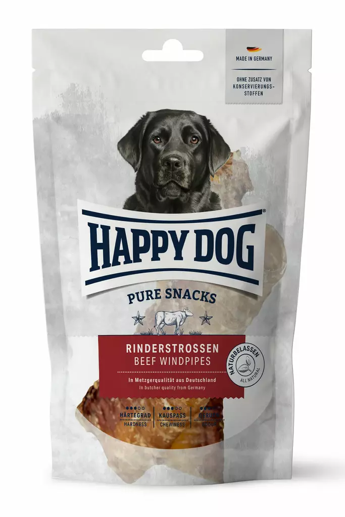 Happy Dog Beef Windpipes 250g - Tørrede dyredele - 60891 - 1