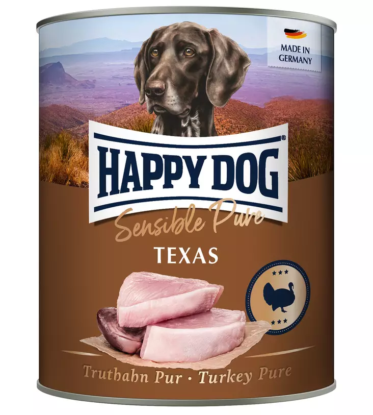 Happy Dog Sensible Pure Texas 400g - Happy Dog Sensible Pure -kødfoder - 02731 - 1