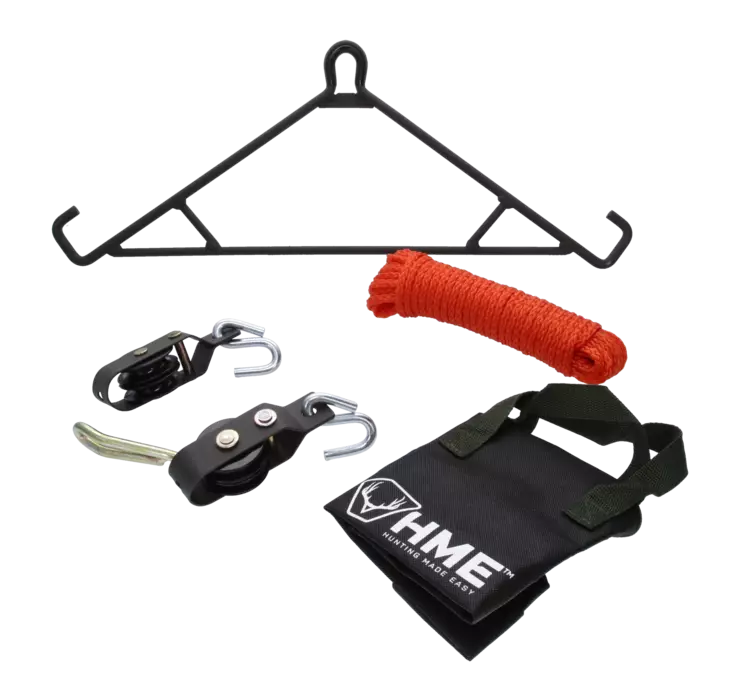 HME Winch 4:1 With Game Hanging Gambrel - Diverse jagtprodukter - 830636002051 - 1