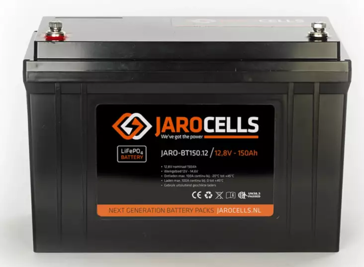 Jarocells Lithium LiFePO4 12v 150Ah - Bådbatterier - 0801202511 - 1