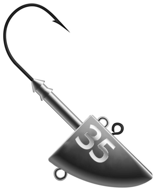 K.P Mustad Fish Head Vertical Jig Head 30g - Jighoveder - 6438239049141 - 1