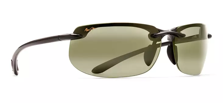 Maui Jim Banyans - Gloss Black Frame with HT Lens - Plastlinser - 603429014711 - 1