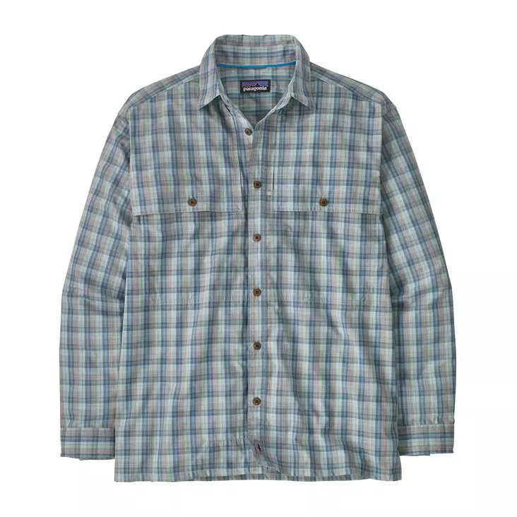 Patagonia Mens L/S Island Hopper Shirt Utility Blue - Skjorter - 196924826991 - 1