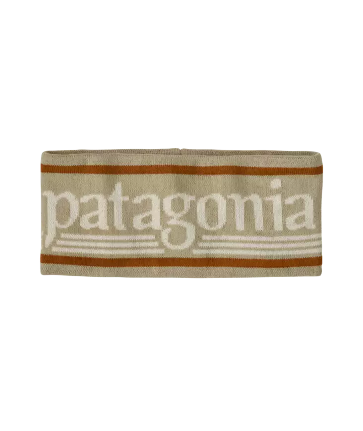 Patagonia Powder Town Headband Hut Tripper Logo Weathered Stone - Huer - 199346141611 - 1