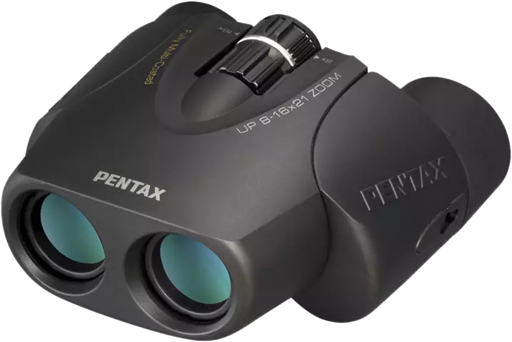 Pentax Binoculars UP 8-16x21 black w/case - Traditionelle kikkerter - 027075288881 - 1