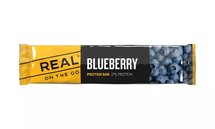 Real Turmat Proteinbar blueb.& blackb. - Campingmadras - 7036480092801 - 2