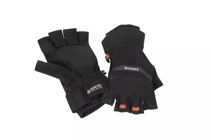 Simms Gore Infinium Half Finger Black - Handsker - 694264504031 - 1
