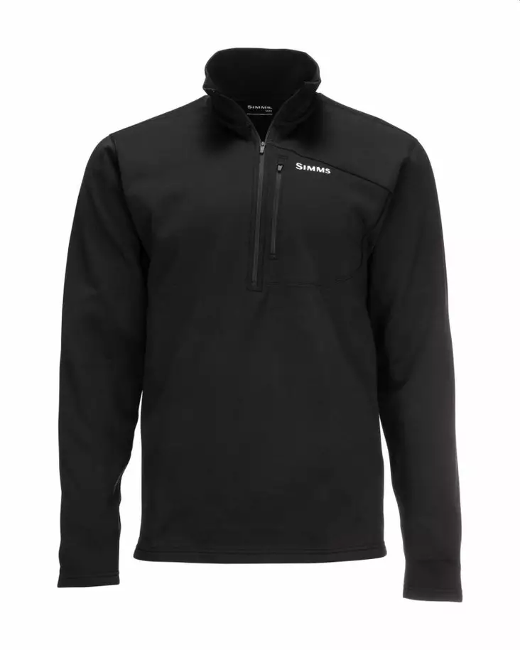 Simms Thermal 1/4 Zip Top Black -kerrastopaita - Undertrøjer - 694264549551 - 1