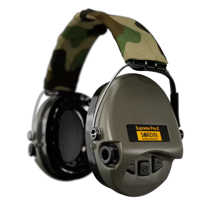 Sordin Supreme Pro-X Led Gel Green-Camo - Høreværn - 7392749008991 - 3