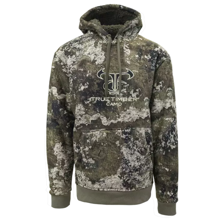 TrueTimber High Pile Fleece Hoodie Strata - Jægertrøjer - 841985147331 - 1