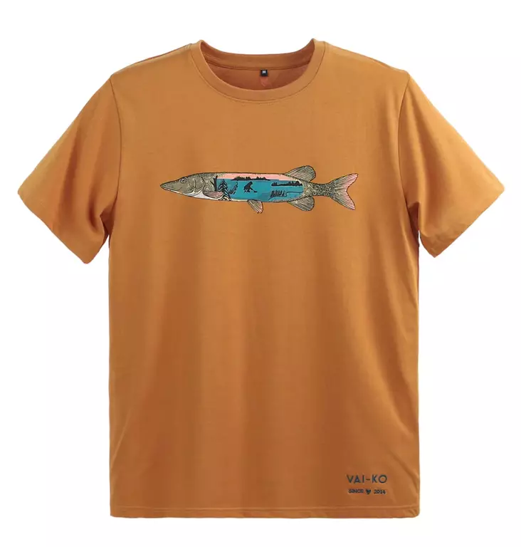 VAI-KO Hauki T-Shirt, Caramel Brown - T-shirts herre - 6440000200941 - 1