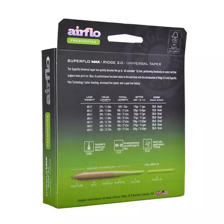 Airflo Superflo Max Ridge 2.0 Universal Taper Float - Flueliner - 614910105092 - 2