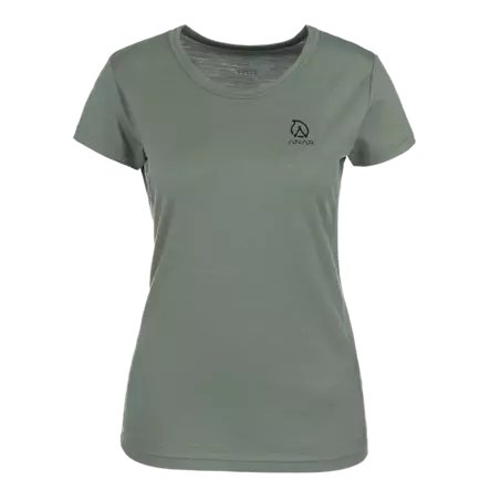 Anar Galda W's Merino T-Shirt Green - Jægerens basis- og mellemlag - 6438014294322 - 1