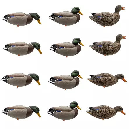 Final Approach Live Full Body Mallards 12pcs - Lokkende billeder / -diagram - 071617045602 - 1