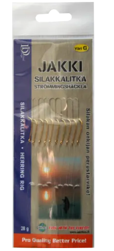 Jakki Silakkalitka 10 koukkua Kulta - Øvrige tilbehør - 6430073670932 - 2