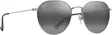 Maui Jim Kauwela - Shiny Silver Frame with Neutral Grey Lens - Plastlinser - 603429084332 - 1