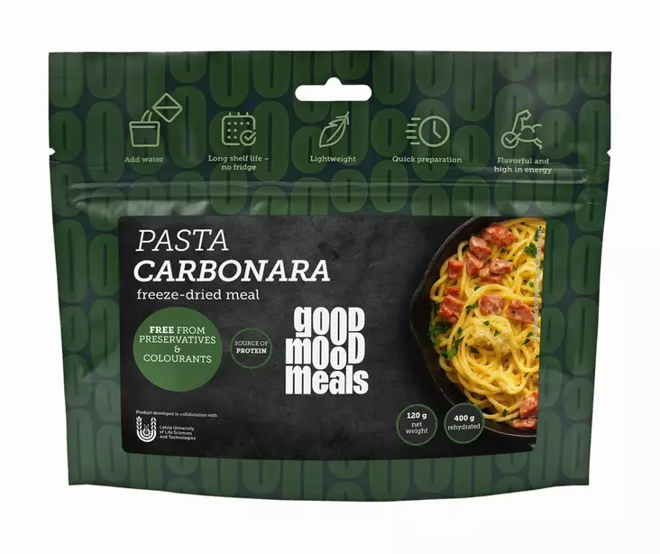 GoodMoodMeals Pasta Carbonara - Campingmadras - 4750296003662 - 2