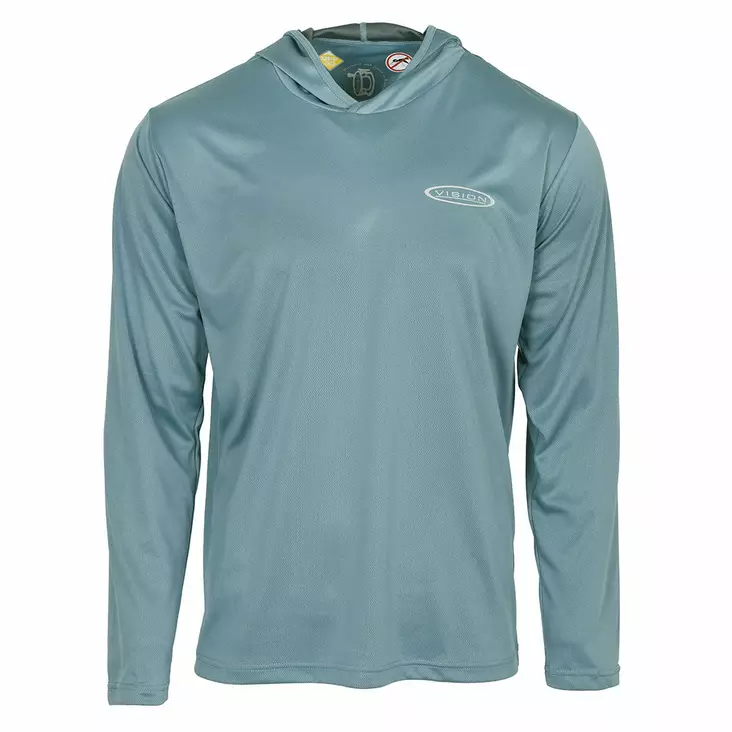 Vision Bamboo BUG & UV Hoodie Stone Blue - Hættetrøjer - 6417512848312 - 1