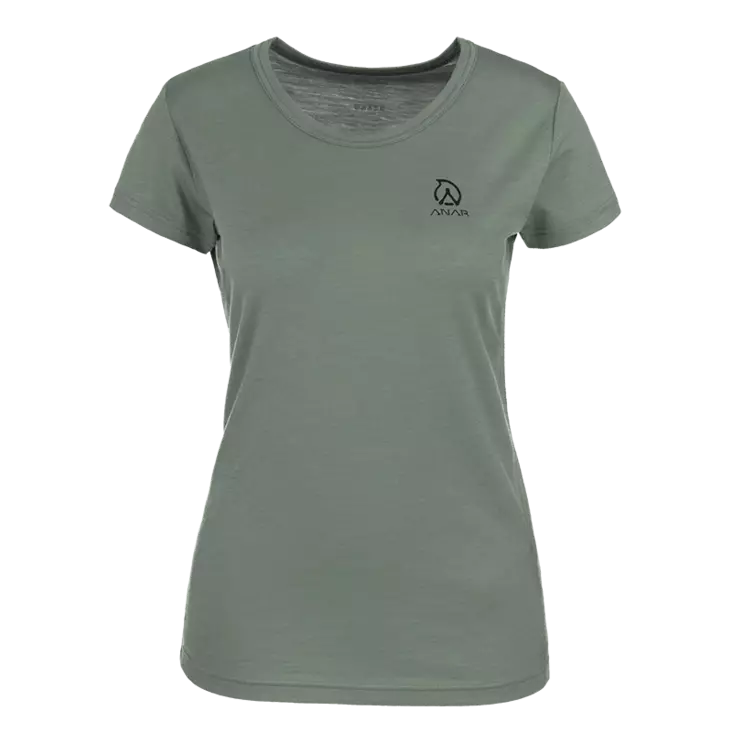 Anar Galda W's Merino T-Shirt Green - Jægerens basis- og mellemlag - 6438014294322 - 1