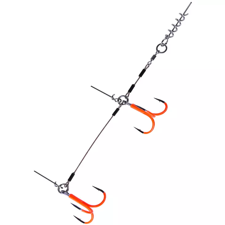 BKK Stinger Rig UV #3/0 1kpl Orange - Shallow rigger og tilbehør - 4251549191292 - 1