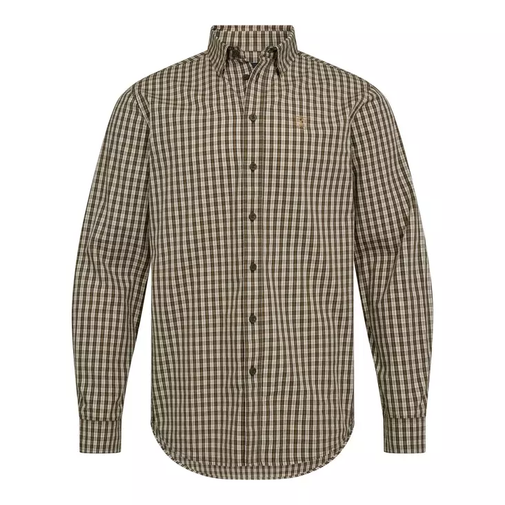 Deerhunter Baldwin Shirt Brown Check - Jægertrøjer - 5702827251102 - 1