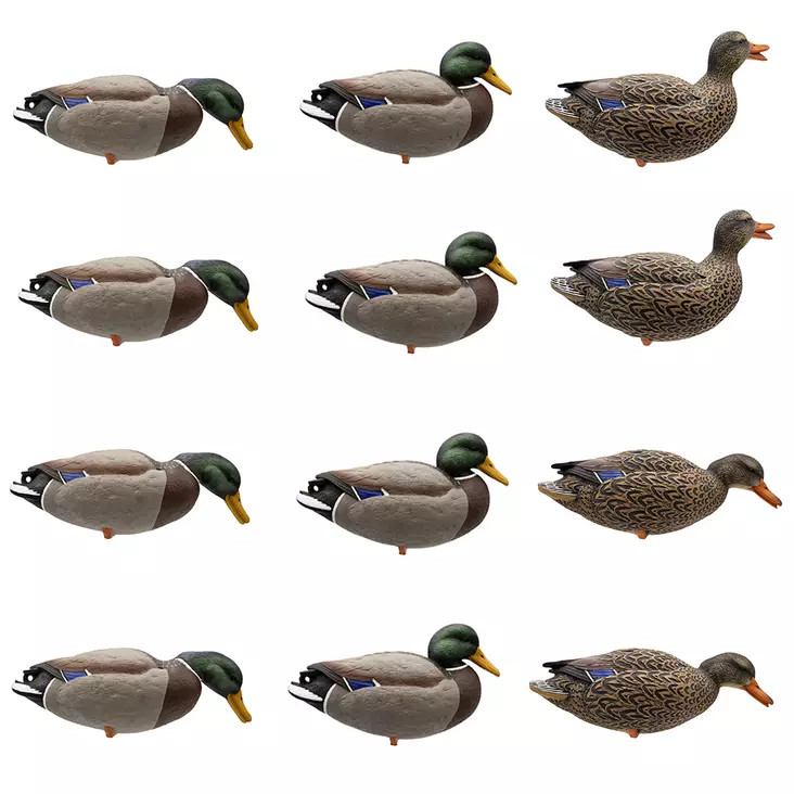 Final Approach Live Full Body Mallards 12pcs - Lokkende billeder / -diagram - 071617045602 - 1