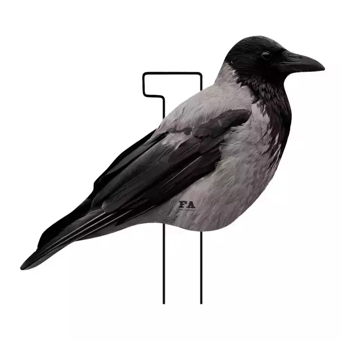 Final Approach Live Hooded Crow Silhouettes 12pcs - Lokkende billeder / -diagram - 728204413722 - 1