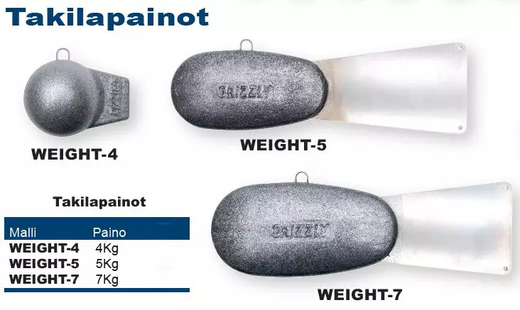 Grizzly Downrigger Lead Weight - Udløsere og trollingtilbehør - 6417512520812 - 2