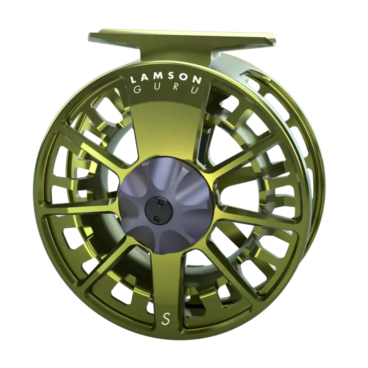 Lamson Guru S-Series Olive Green - Waterworks Lamson -fluehjul - 708332013612 - 1