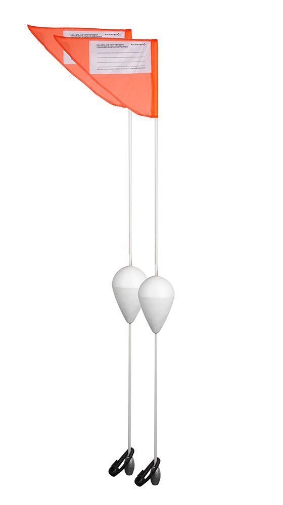 Mökki lippumerkki 2kpl - Tilbehør - 6418252132402 - 1