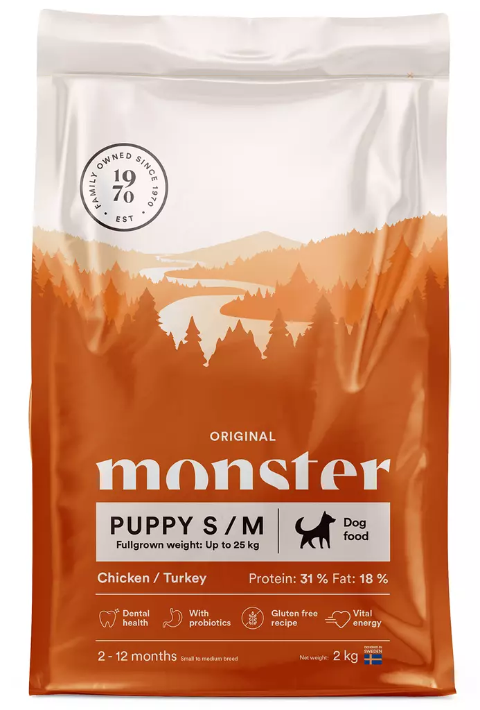 Monster Dog Original Puppy S/M - Monster - hundefoder - 7350040124512 - 1