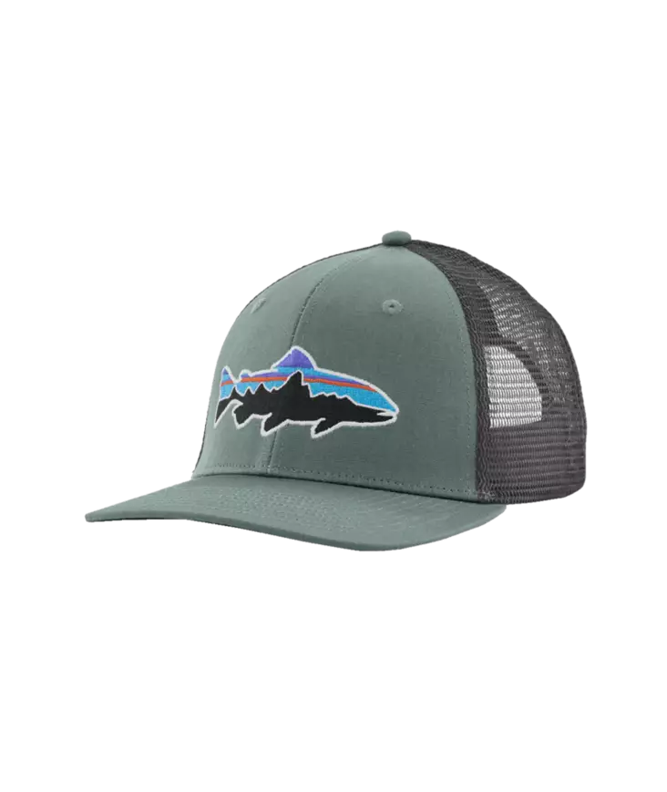 Patagonia Fitz Roy Trout Trucker Hat Cover Green - Øvrige hovedbeklædninger - 199346177382 - 1