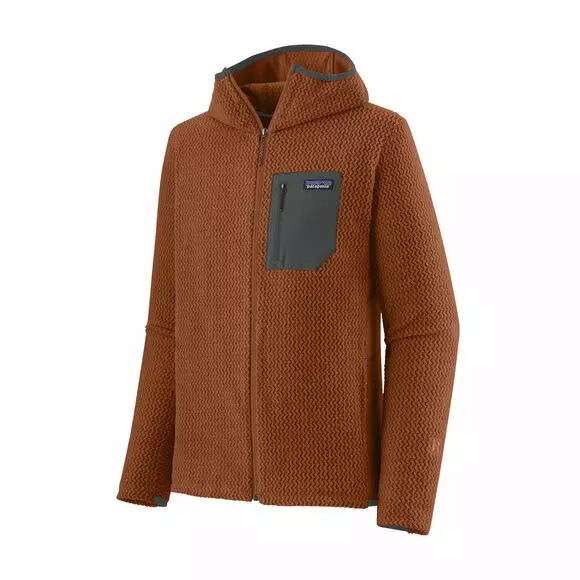 Patagonia Mens R1 Air Full-Zip Hoody Robin Brown - Fleecetrøjer - 198077033752 - 1