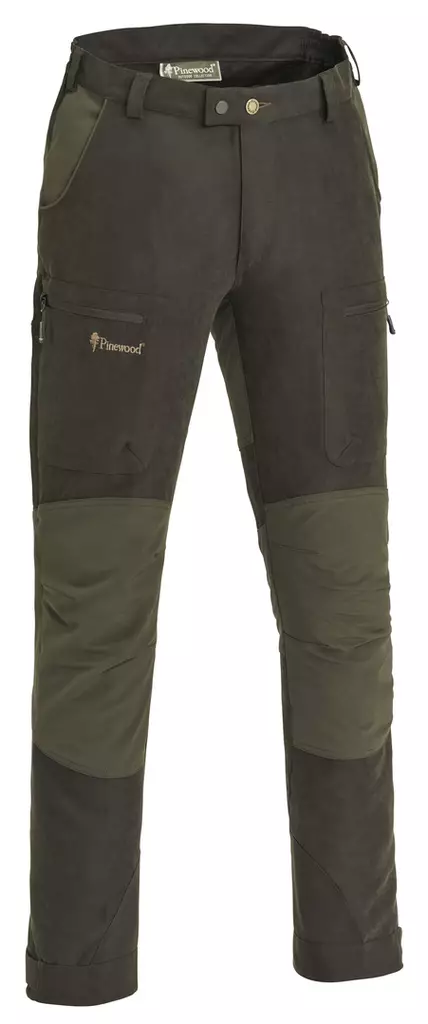 Pinewood Caribou Trousers Suede Brown / Olive - Herrernes jagtbukser - 7331090175792 - 1