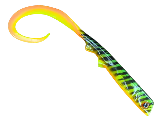 Polarbite Curly Shad 45cm/95g - Gummiagn til gedde - 1401202 - 1