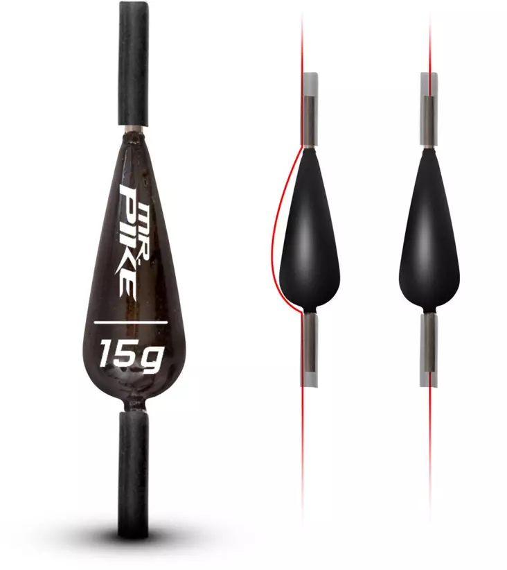 Quantum Mr. Pike Slide Sinker Lead - Flåd og rigs - 4029569206612 - 1