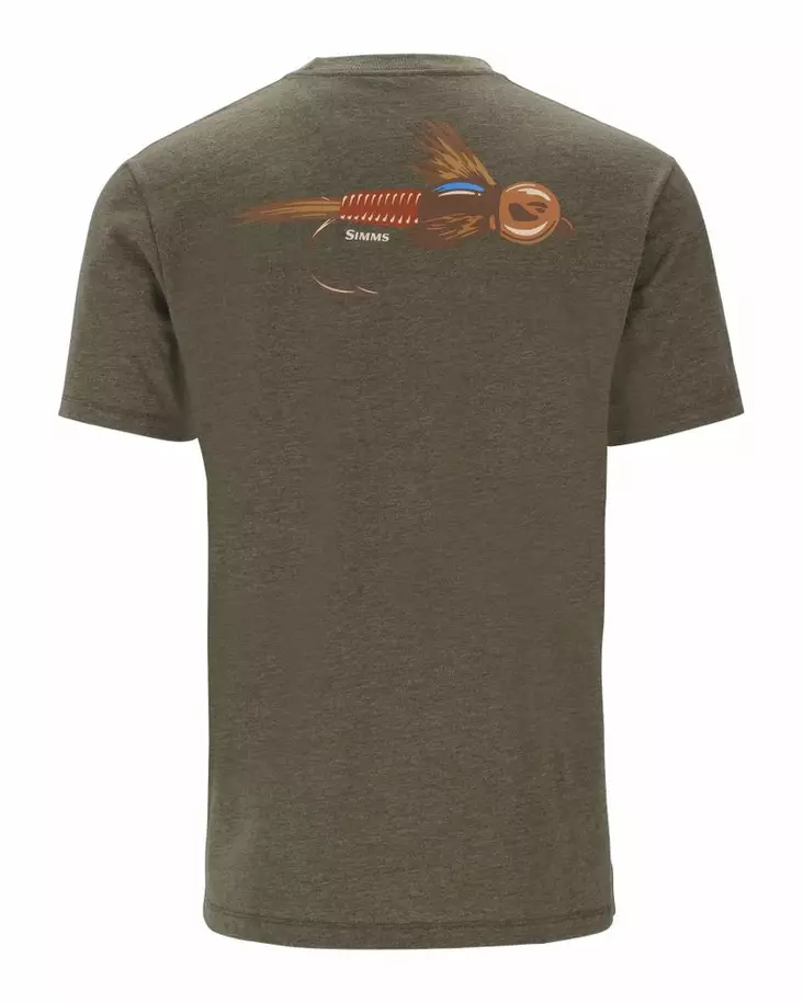 Simms Let It Fly T-Shirt Military Heather - T-shirts herre - 694264678862 - 2