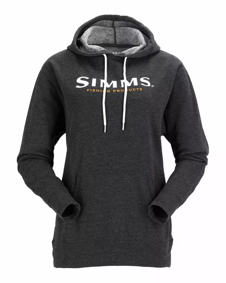 Simms Women's Logo Hoody Charcoal Heather - Hættetrøjer - 694264585092 - 2