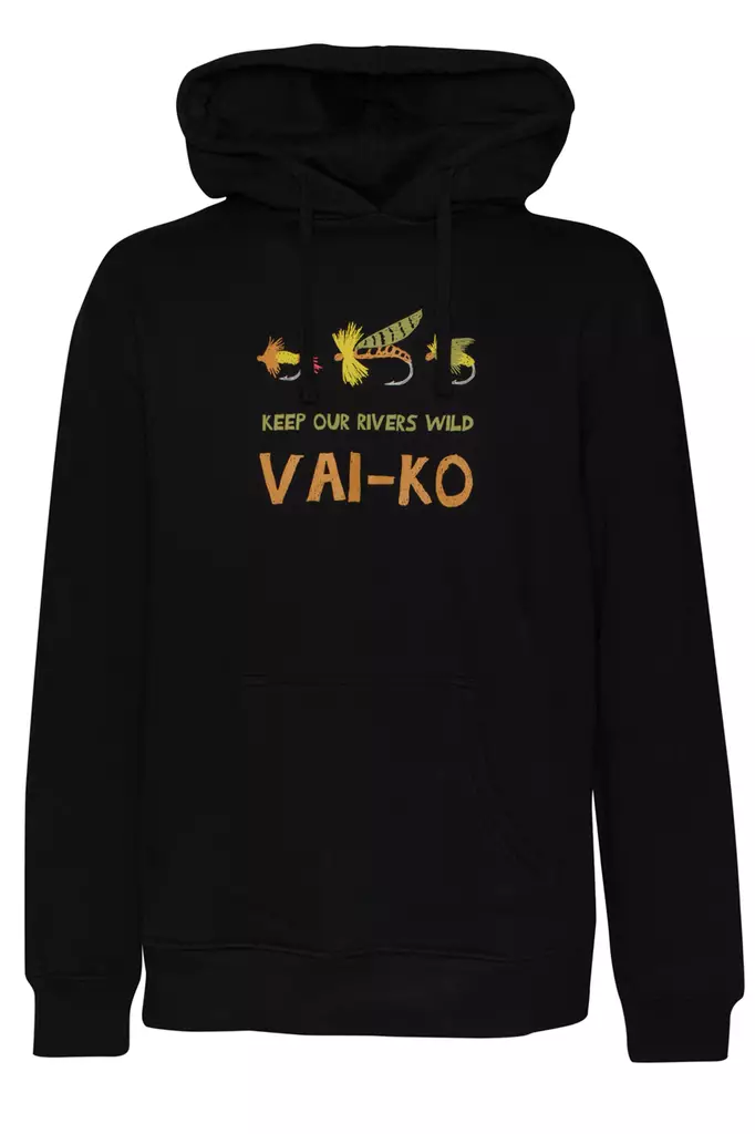 VAI-KO Flyfisher Hoodie Black - Hættetrøjer - 6430072388852 - 1