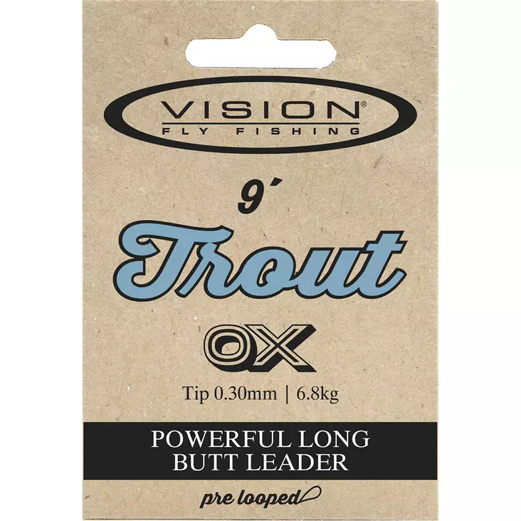 Vision Trout Leader 9' - Taperede Nylon -forfang - 6417512300902 - 3