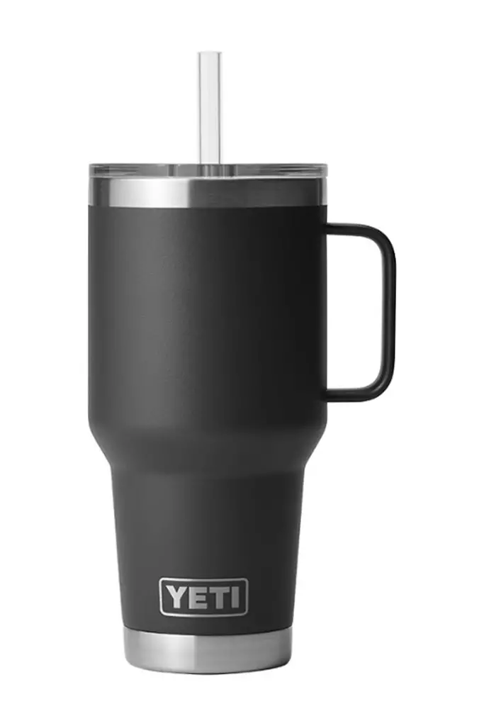 Yeti Rambler 35 Oz Straw Mug Black - Termoflasker og -krus - 888830306772 - 1