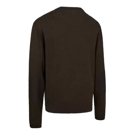 Deerhunter Harrington V-Neck Knit Brown Melange - Jægertrøjer - 5702827236253 - 2