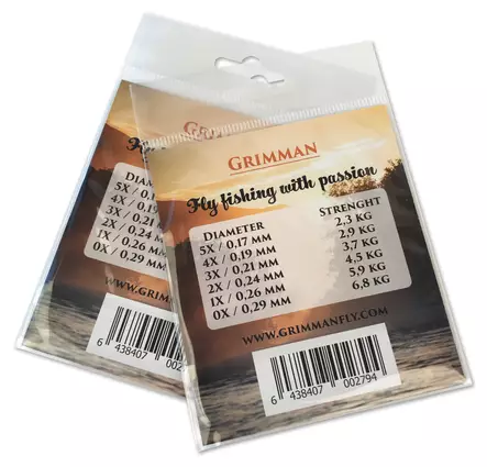 Grimman Bueno 9' Trout Leader - Taperede Nylon -forfang - 6438407002763 - 2